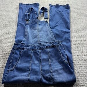 Wallflower High-rise Flare Denim Overalls Size Medium